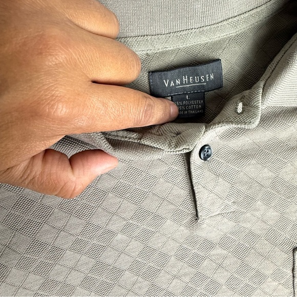 Men's Beige Polo Shirt - Picture 3 of 5